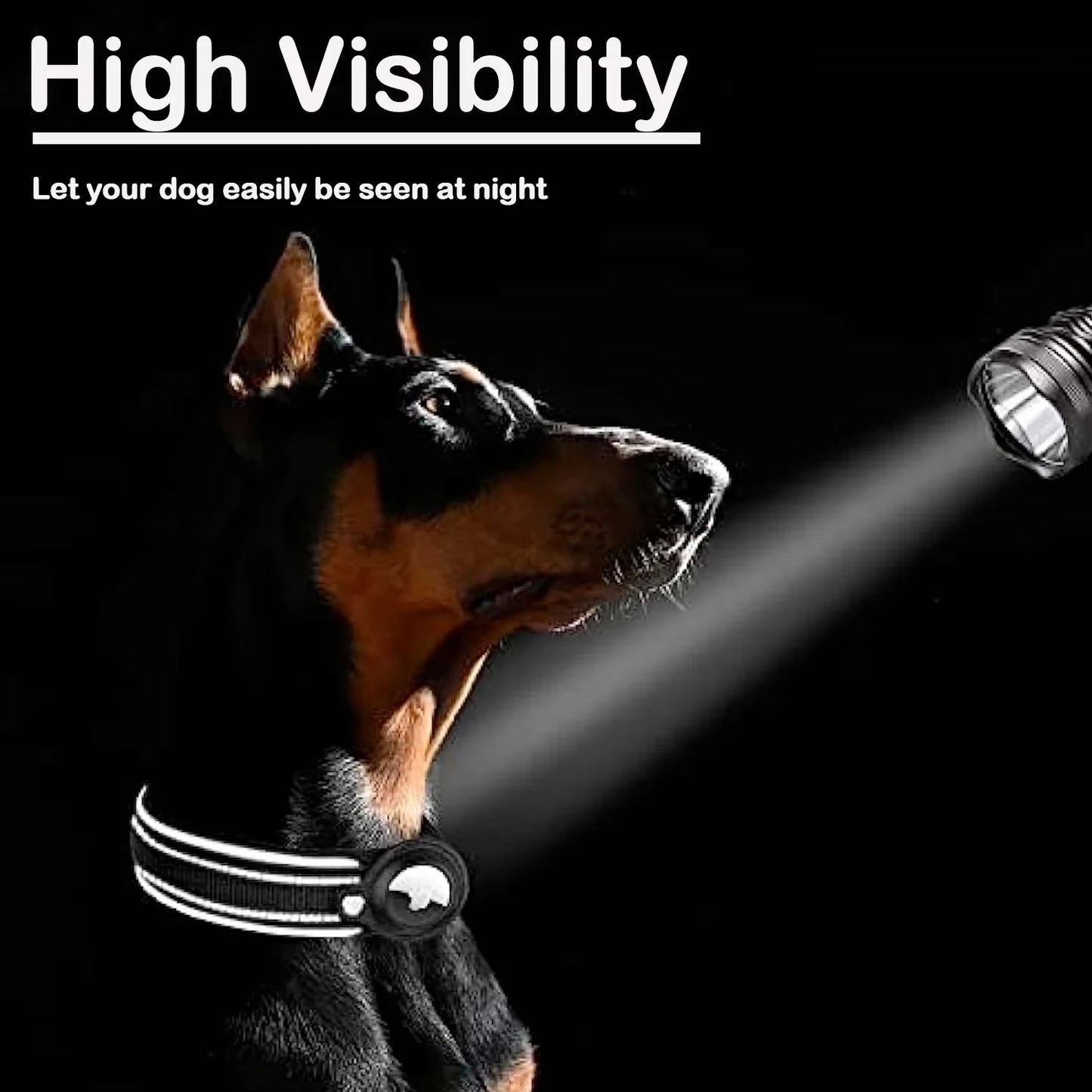 New for Apple Airtag Pet Dog Collar Anti-Lost Reflective Protective Tracker Waterproof for Pet Dog Cat Dog Positioning Collar